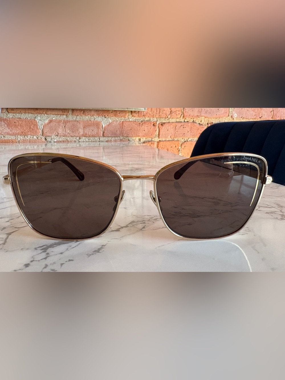 Chanel 57mm Butterfly Sunglasses